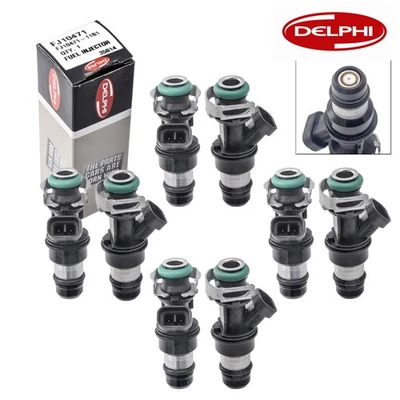 Delphi Marine 8.1L, 44 LB Fuel Injector Set Of 8 25348180- 17113739 - Image 1 of 4