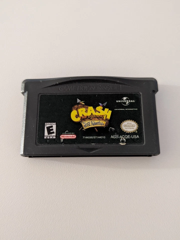Crash Bandicoot The Huge Adventure - Nintendo Game Boy Advance GBA - Tested - Image 1 of 3