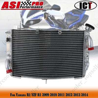 Aluminum Cooling Radiator for Yamaha R1 YZF R1 2009 2010 2011 2012 2013 2014 - Image 1 of 4