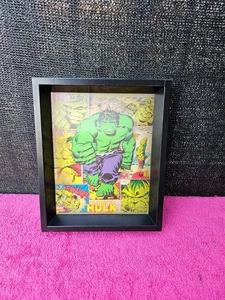 Marvel Der unglaubliche Hulk 3D holografisches Wandbild Dekor Bild Shadowbox 11x9 - Bild 1 von 5