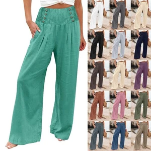 Fashionable Solid Color Casual Pants for Women for Daily and Club Activities - Picture 1 of 19
