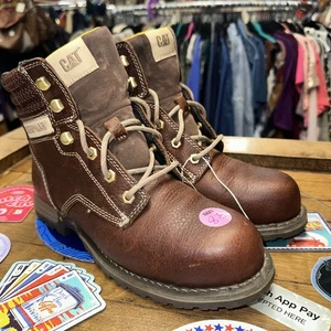 Women's 8.5 Cat Foowear Paisley Industrial work boot in Tawny brown - Picture 1 of 5