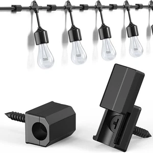 Hooks for Outdoor String Lights Clips, Christmas Light Clips Weatherproof, Li... - Picture 1 of 7