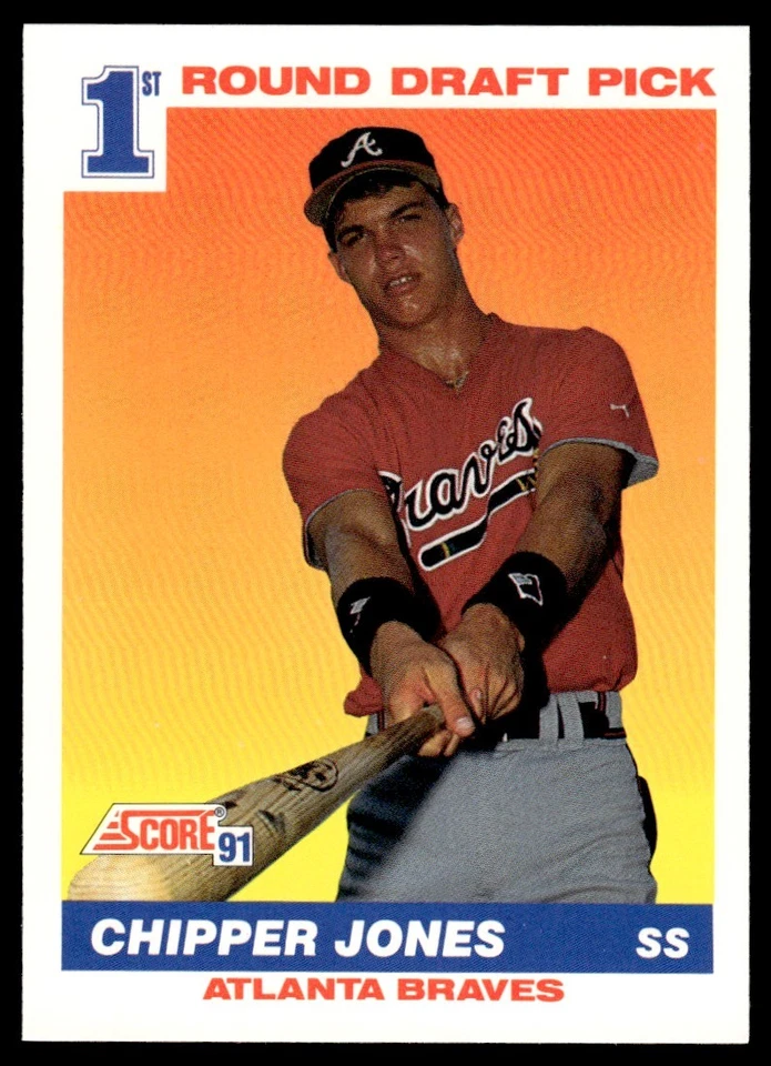1991 Score Chipper Jones Rookie Atlanta Braves #671 - Image 1 of 2