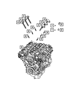 Nuevo perno de cabeza de brida hexagonal Mopar genuino 2007-2024 OE 06502993 Foto 1 de 4