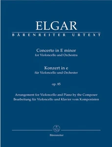 Concerto in E minor Elgar   for Cello and Piano  Urtext - Picture 1 of 3