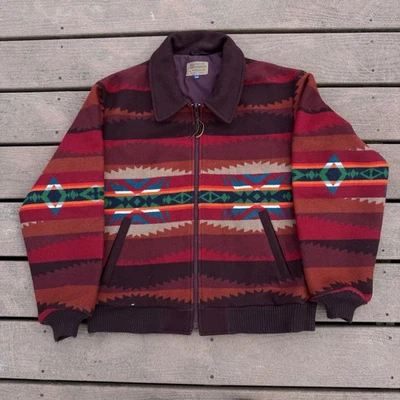 Pendleton Jacket Western Wear Aztec Southwestern Navajo Coat High Grade Sz L - Image 1 of 4