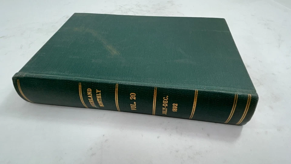 Bound Magazine: Overland Monthly: July to December 1892 - Image 1 of 4