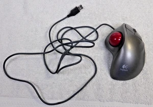 Logitech Trackman Wheel Mouse Trackball Wired USB Model T-BB18 Tested - Picture 1 of 4