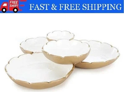 BRANDED Southern Living Scalloped Cluster Bowls, Elegant And Classy For Family Meals!