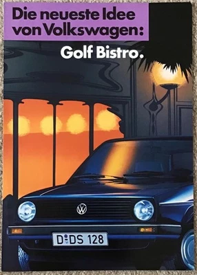 VOLKSWAGEN GOLF BISTRO Car Sales Brochure Feb 1987 #715/1704.05.00 GERMAN TEXT - Image 1 of 2