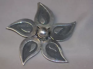 VINTAGE SIGNIERTE PERUZZI GROSSE STERLINGSILBER MODERNIST ANSTECKNADEL ODER ANHÄNGER 26,5 GRAMM - Bild 1 von 6