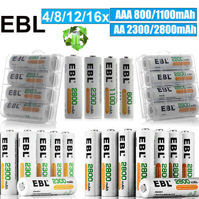 EBL AA AAA Rechargeable Batteries Ni-Mh 2800m...