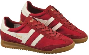 GOLA Tornado CMB623 rot weiß Deep Red Echtleder Textil Herren Sneaker