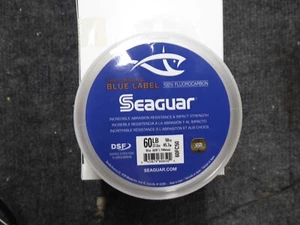 SEAGUAR 60FC50 FLUOROCARBON LEADER LINE 60lbs 50yds Original Blue Label NEW - Picture 1 of 2