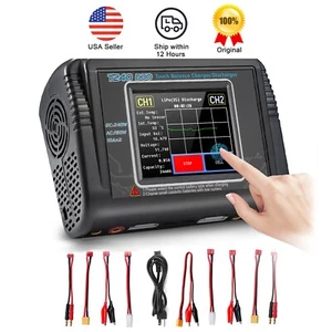 10A RC Lipo Battery Charger Dual Channel Touch Screen Discharger DC 240W AC 150W - Picture 1 of 12