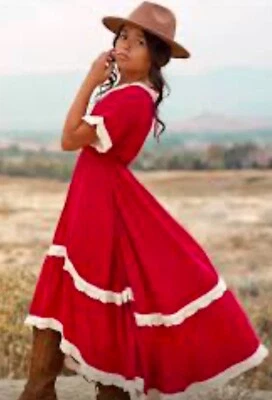 Maxi Vestido Joyfilm Kaio Navidad Formal Niñas Talla 5 Foto 1 de 4