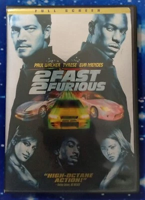2 Fast 2 Furious DVD Full Screen Ver Paul Walker Tyrese Luda AC Cleaned Tested  - Image 1 of 4