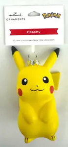 Hallmark Pokemon Pikachu mundgeblasenes Glas Ornament - Bild 1 von 2