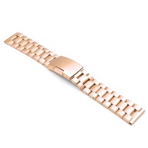 StrapsCo Stainless Steel Metal Oyster Watch Band Strap Bracelet - Picture 1 of 7