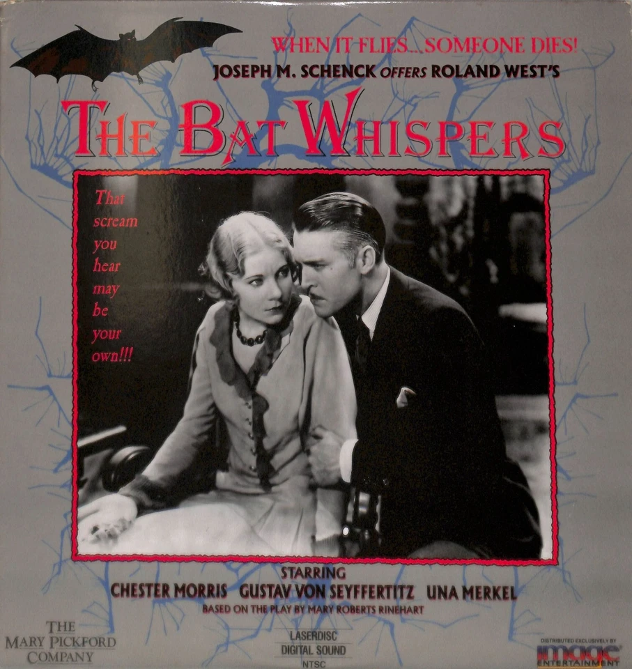 The Bat Whispers (1930) Laserdisc Video - Image 1 of 2
