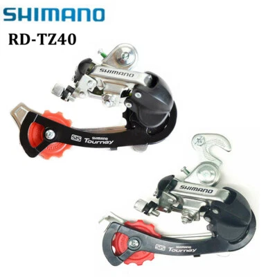 Soporte de desviador trasero Shimano RD-TZ40 6/7/18/21 velocidades MTB bicicleta suspensión/perno Foto 1 de 4