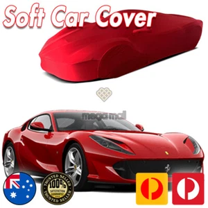 Classic Car Cover Ultra For Ferrari 812 Superfast FF All RED Soft Spandex - Picture 1 of 3