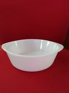 VINTAGE Glasbake Milchglas 2 Quart Auflaufform - ganz weiß - #J514 - Bild 1 von 3