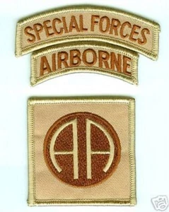 OIF OEF US ARMY 82ND AIRBORNE IRAQ THEATER DESERT DREB CAMO PATCH '90s vintage - Picture 1 of 1