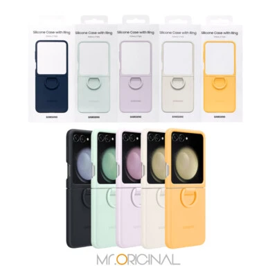 原装三星官方 Galaxy Z 翻盖 5 硅胶保护壳 带环 (EF-PF731) — 第 1/3 张图片