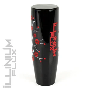 ILLINIUM FLUX RED PAINTED BLACK SAKURA BLOSSOM MANUAL SHIFT KNOB 10X1.25 K61 - Bild 1 von 1