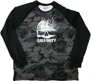 Call of Duty Shirt Elite Shatter Skull Black Ops Camo Manga Larga Hombre Talla XL - Imagen 1 de 2