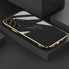 For Samsung S23 S22 Ultra S21 S20 A54 Note 20 Shockproof Plating Soft Case Cover