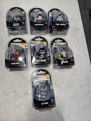 Лот из 7 масштаберов NECA Бэтмен, Капитан Америка, Супермен и т. д. Новый - Изображение 1 из 4