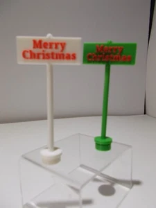 ROSEN / ROSBRO / ROYALITE ~ "REPLACEMENT / REPLICA ~CHRISTMAS SIGN ON A POLE - Picture 1 of 13