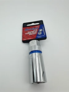 Duralast 5/8" Magnetic Spark Plug Socket 1/2" Drive NOS Blue Ring 75-509 - Foto 1 di 5