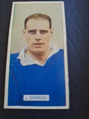 (B145) CARRERAS, FAMOUS FOOTBALLERS, J. Simpson RANGERS 1935  # 5 - Image 1 of 2