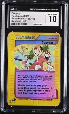 CGC 10 GEM MINT Copycat 2002 Expedition 138/165 Reverse Holo Pokemon Card - Image 1 of 2