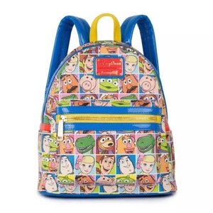Mini mochila Loungefly de los parques de Disney Toy Story personajes cuadrados - Imagen 1 de 2