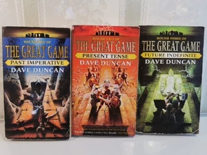 The Great Game Trilogy Round 1-3 Past Imperative, Tense, Indefinite, Dave Duncan - Picture 1 of 14
