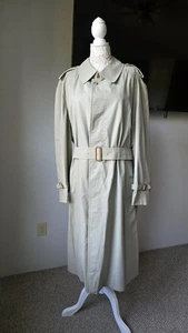 Vintage 1980 Burberrys 46 Regular Herren langer Trenchcoat kariert gefüttert - Bild 1 von 19