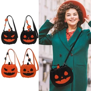 Bandolera de Halloween Bolso Bandolera de Gran Capacidad Cuero PU Calabaza - Imagen 1 de 16