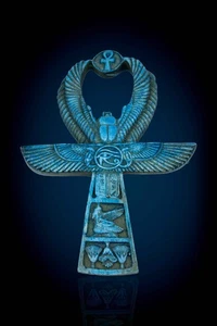 Ankh Schlüssel des Lebens Statue Altägyptisch Antiquitäten Pharaonischer Stein Selten - Bild 1 von 8