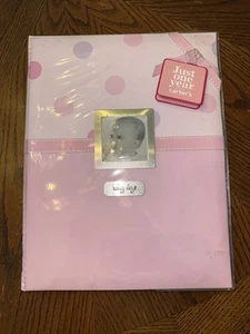 New Carter’s "Just One Year" Baby Girl Photo Album – Pink Polka Dot Theme - Picture 1 of 3