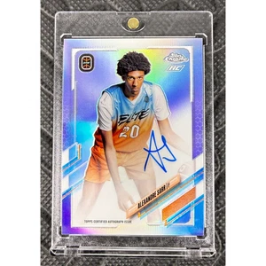 2021-22 Topps Cromo OTE Alexandre Sarr Autógrafo Refractor Novato #CA-AS2 Wiz - Imagen 1 de 2