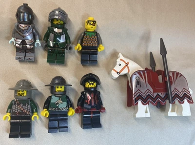 Auténticas minifiguras LEGO lote de 7 figuras de castillo Foto 1 de 2