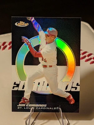 2005 Topps Finest ⚾ Jim Edmonds #47 [Black Refractor, #09/99] - Image 1 of 4