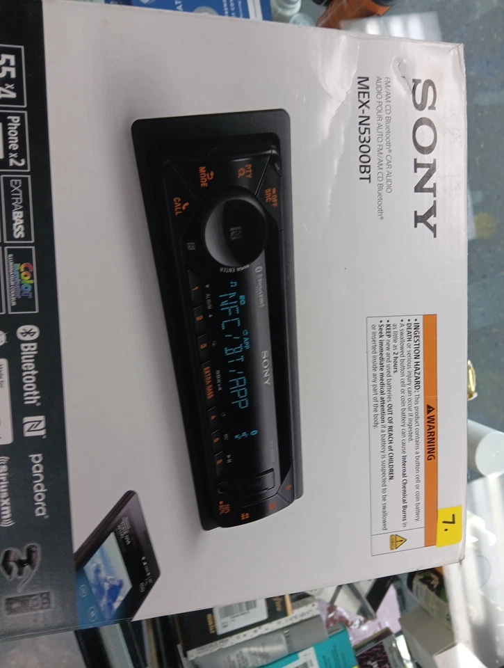 Sony MEX-N5300BT Built-in Dual Bluetooth Voice Command CD/MP3 AM/FM Radio Car Stereo Receiver