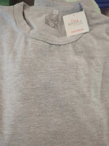 Sexy Basics 24/7 Anywear Bodywear Basic Long Sleeve Grey T-Shirt Nwt - Picture 1 of 6