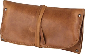 1er Pipe Roll Bag / Leather Braun Antique/180 MM/Compartments for Accessories - Picture 1 of 3